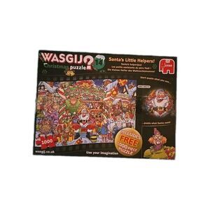 Wasgij? #14 1000 Piece Christmas Puzzles - Santa's Little Helpers & Bonus Puzzle